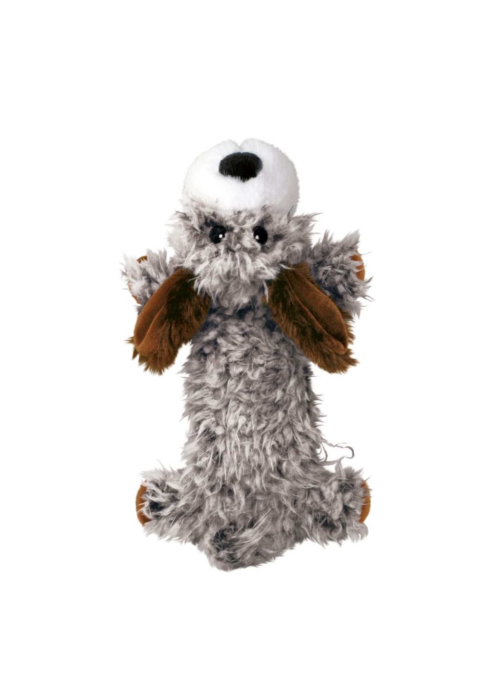 KONG KONG Low Stuff Scruffs Plush Dog Toy Dark Brown Large