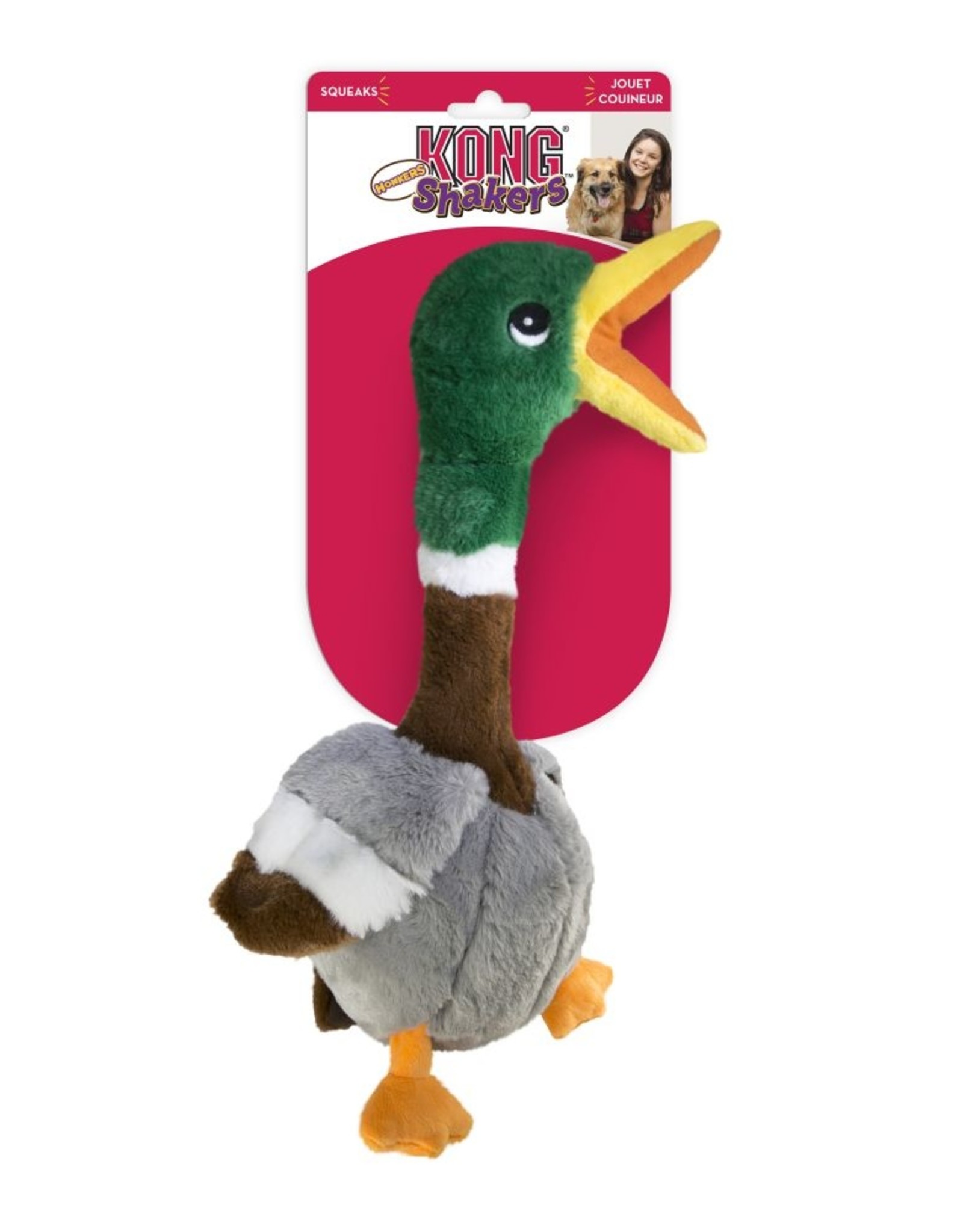 KONG KONG Shakers Honkers Duck Dog Toy - Small