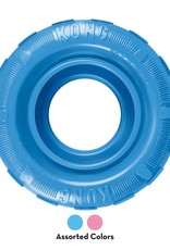 KONG KONG Puppy Tires Dog Toy - Pink/Blue, Medium/Large