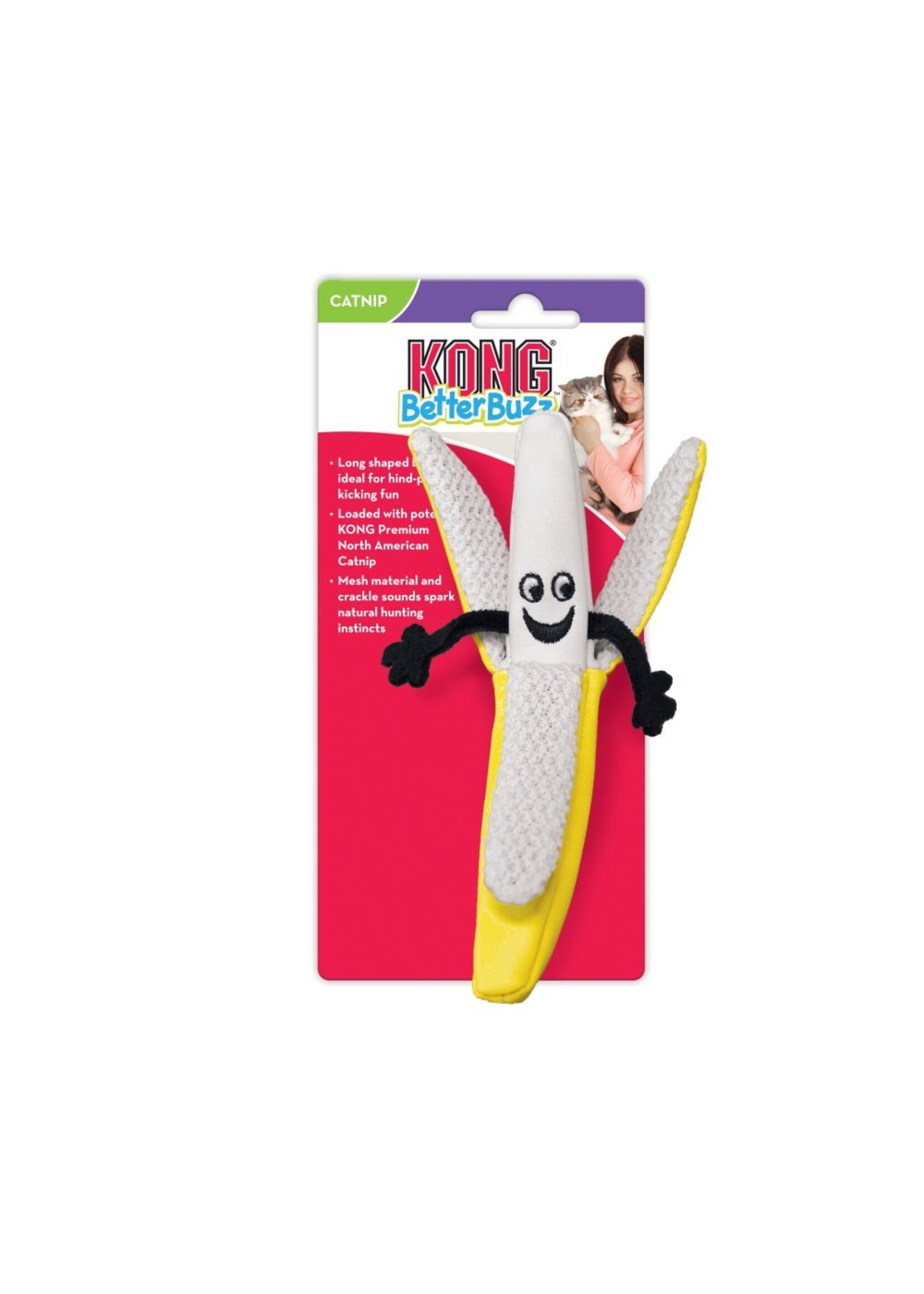 KONG KONG Better Buzz Banana Catnip Toy