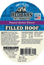 REDBARN PET PRODUCTS INC HOOF Filled Hoof Peanut Butter Flavor