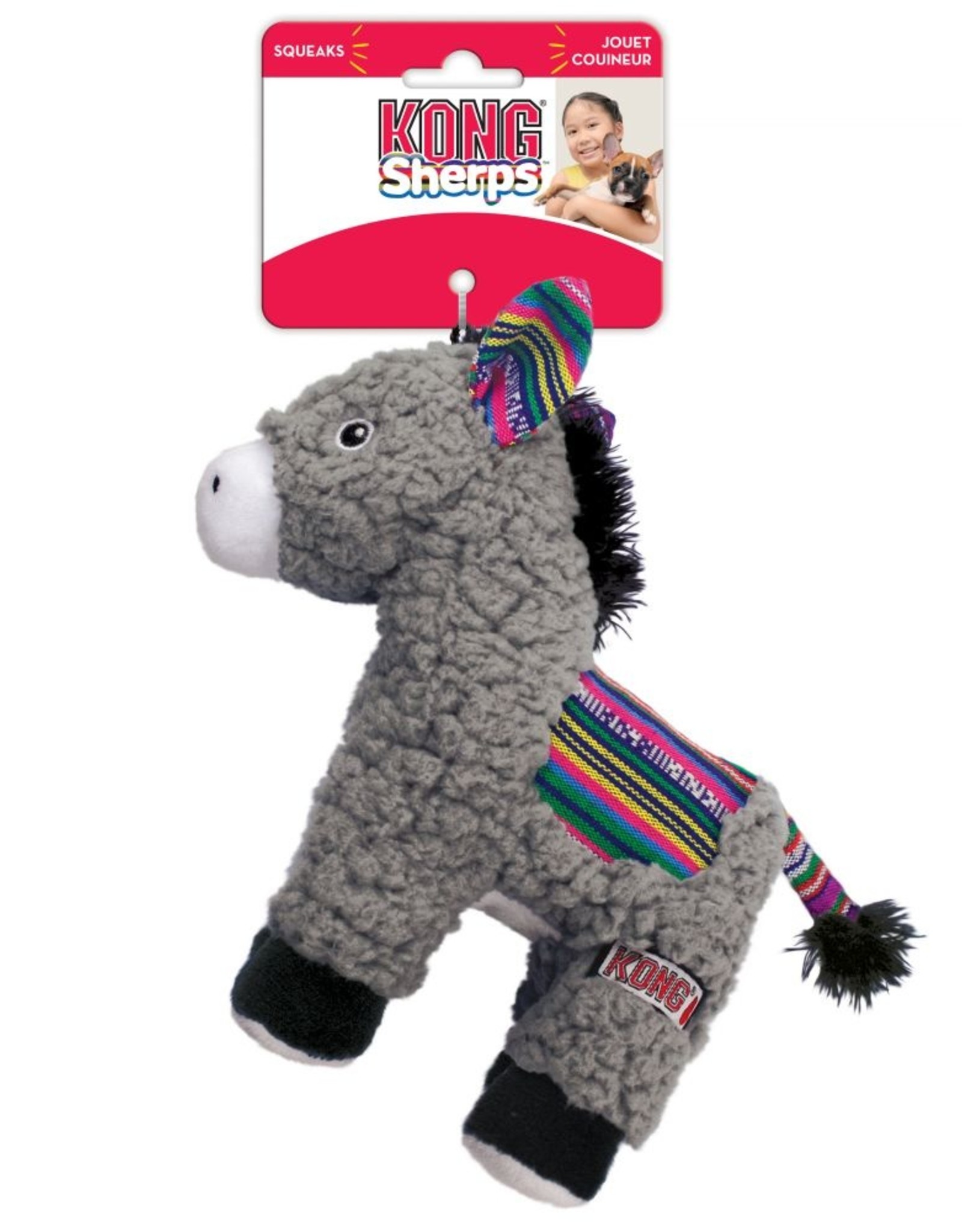 KONG KONG Sherps Donkey Dog Toy - Medium