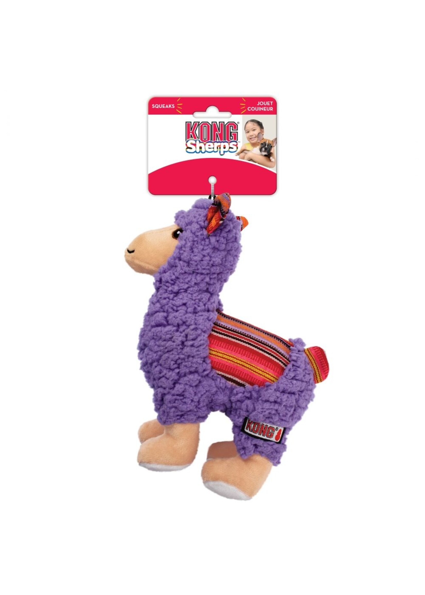 KONG KONG Sherps Llama Dog Toy - Medium