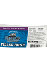 Redbarn REDBARN STUFFED BONE 2-3" PEANUT BUTTER