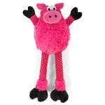 GoDog goDog Checkers Skinny Durable Plush Dog Toy