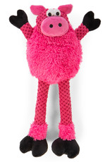 GoDog goDog Checkers Skinny Durable Plush Dog Toy