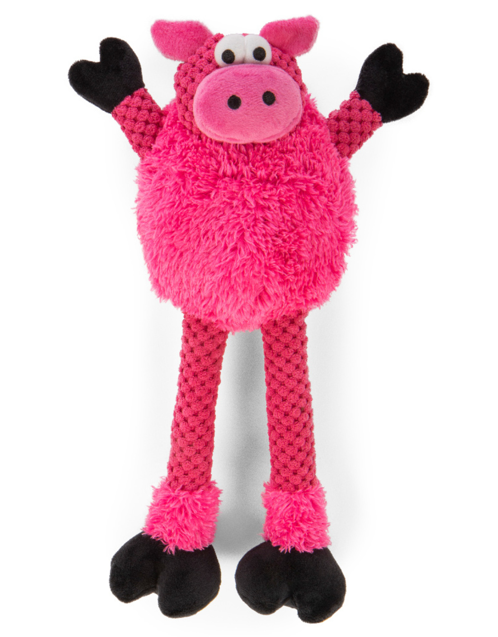 GoDog goDog Checkers Skinny Durable Plush Dog Toy