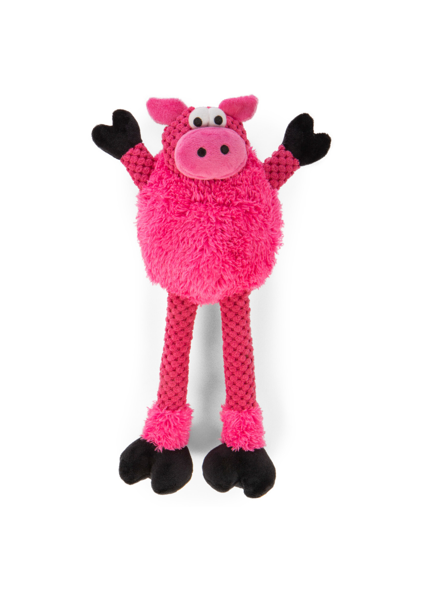 GoDog goDog Checkers Skinny Durable Plush Dog Toy