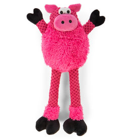 GoDog goDog Checkers Skinny Durable Plush Dog Toy