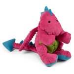 GoDog goDog Dragons Squeaky Plush Dog Toy - Pink Small