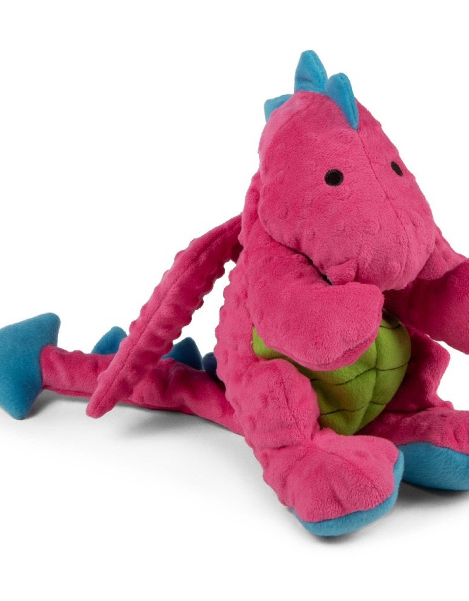 GoDog goDog Dragons Squeaky Plush Dog Toy - Pink Small