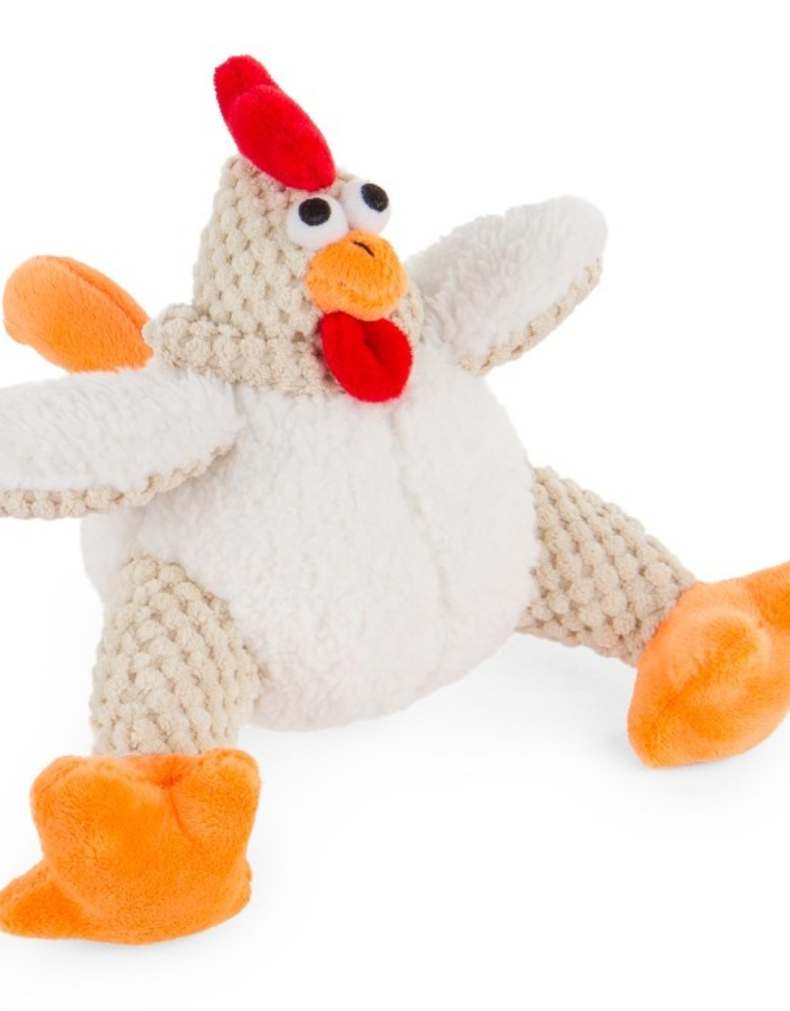 QUAKER PET GROUP GODOG TOY FAT ROOSTER WHITE