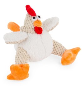 QUAKER PET GROUP GODOG TOY FAT ROOSTER WHITE