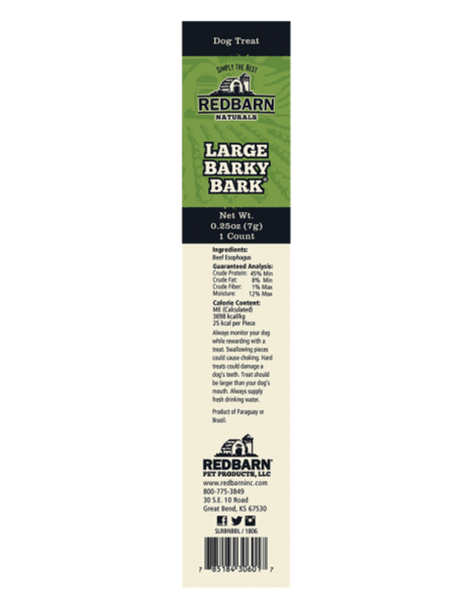 Redbarn REDBARN BARKY BARK DOG TREAT LARGE 10"