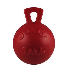 JOLLY PETS JOLLY BALL TUG-N-TOSS  RED 8" LARGE