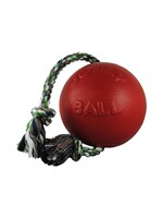 Jolly Pets Jolly Pets Romp-N-Roll Durable Dog Toy Red 6"