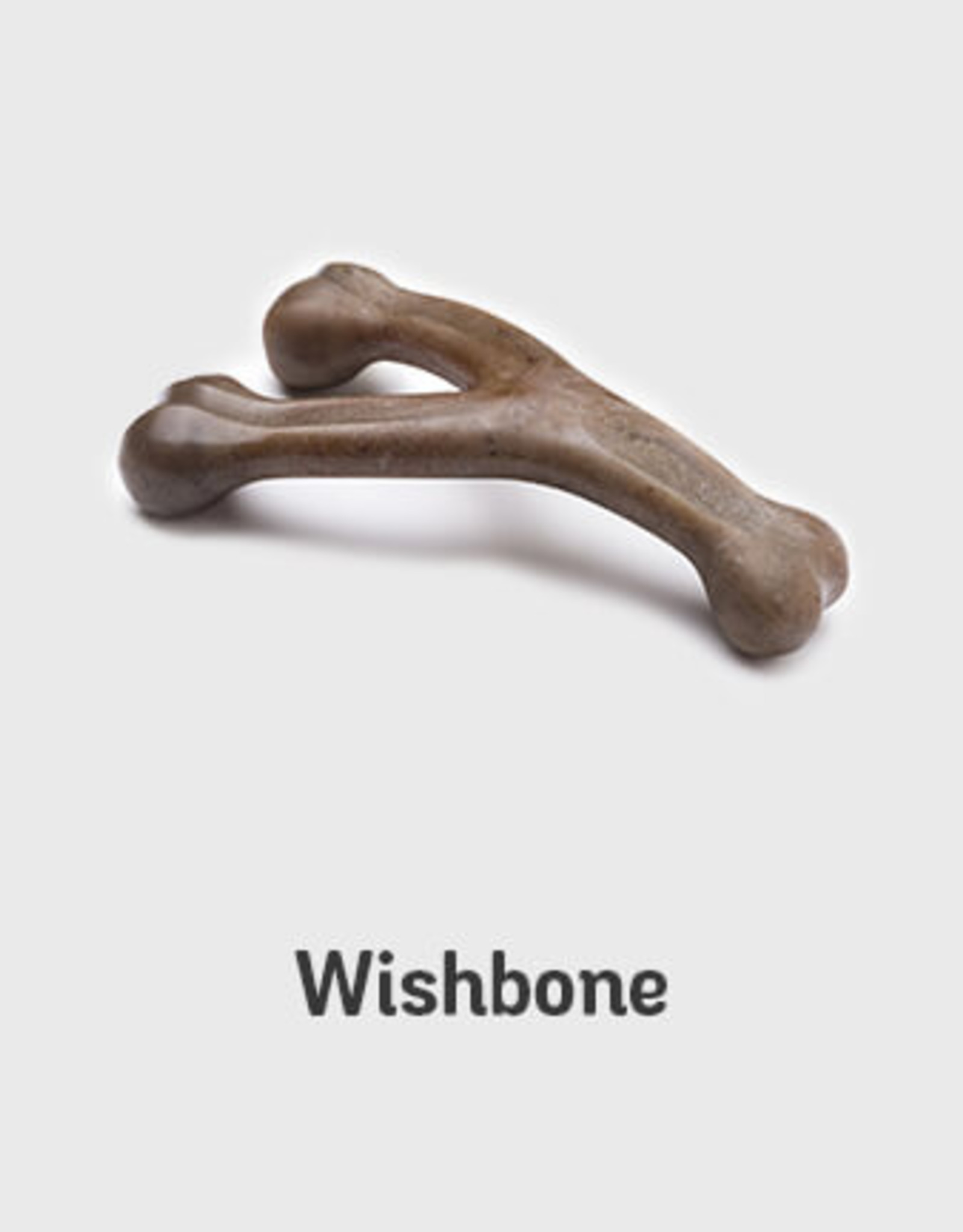 Benebone Benebone Real Peanut Durable Wishbone Dog Chew Toy Medium