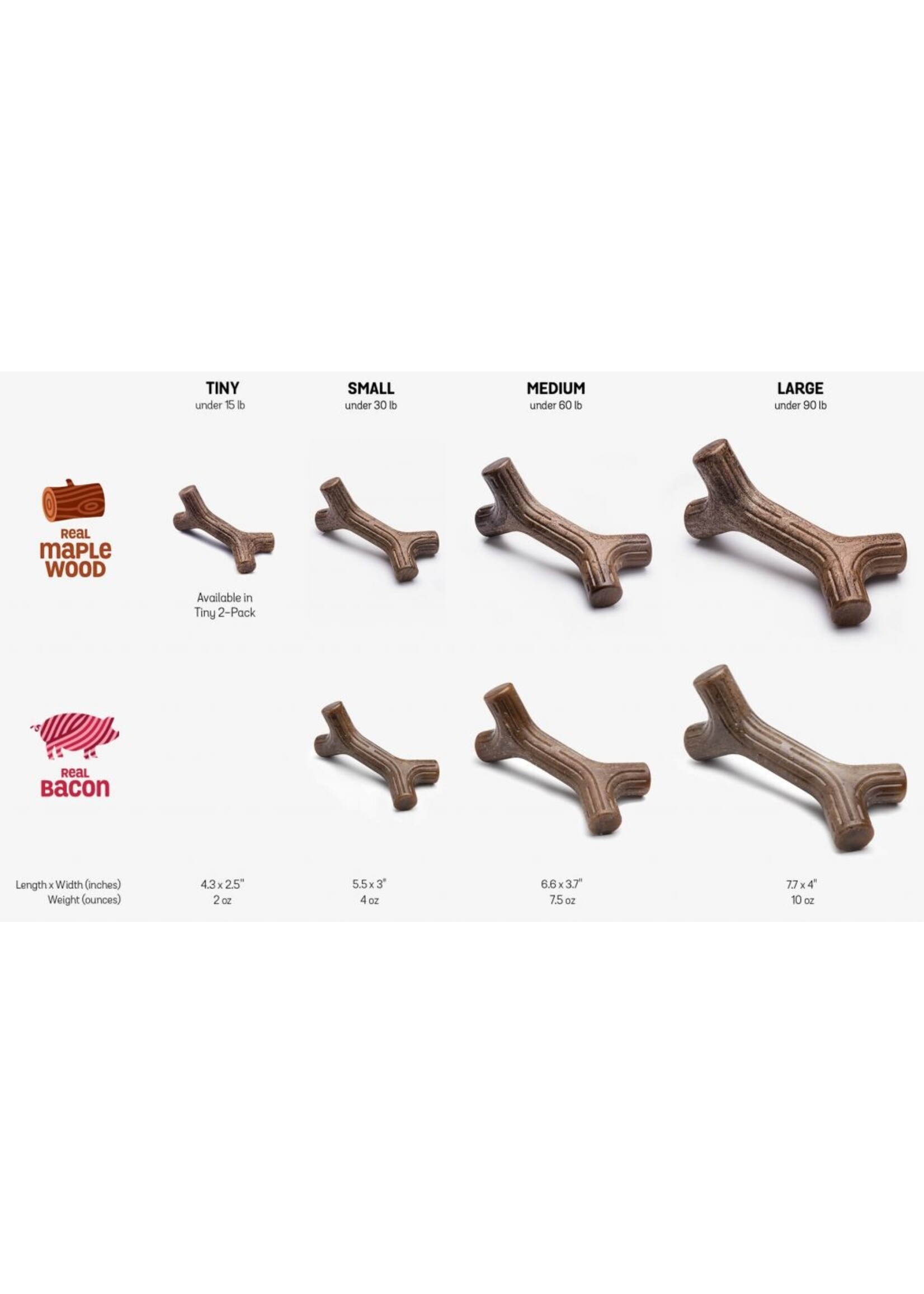 Benebone Benebone Maplestick Durable Dog Chew Toy Small