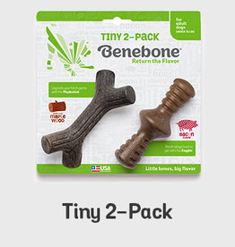 Benebone Benebone 2-Pack Maplestick/Zaggler Bacon Tiny