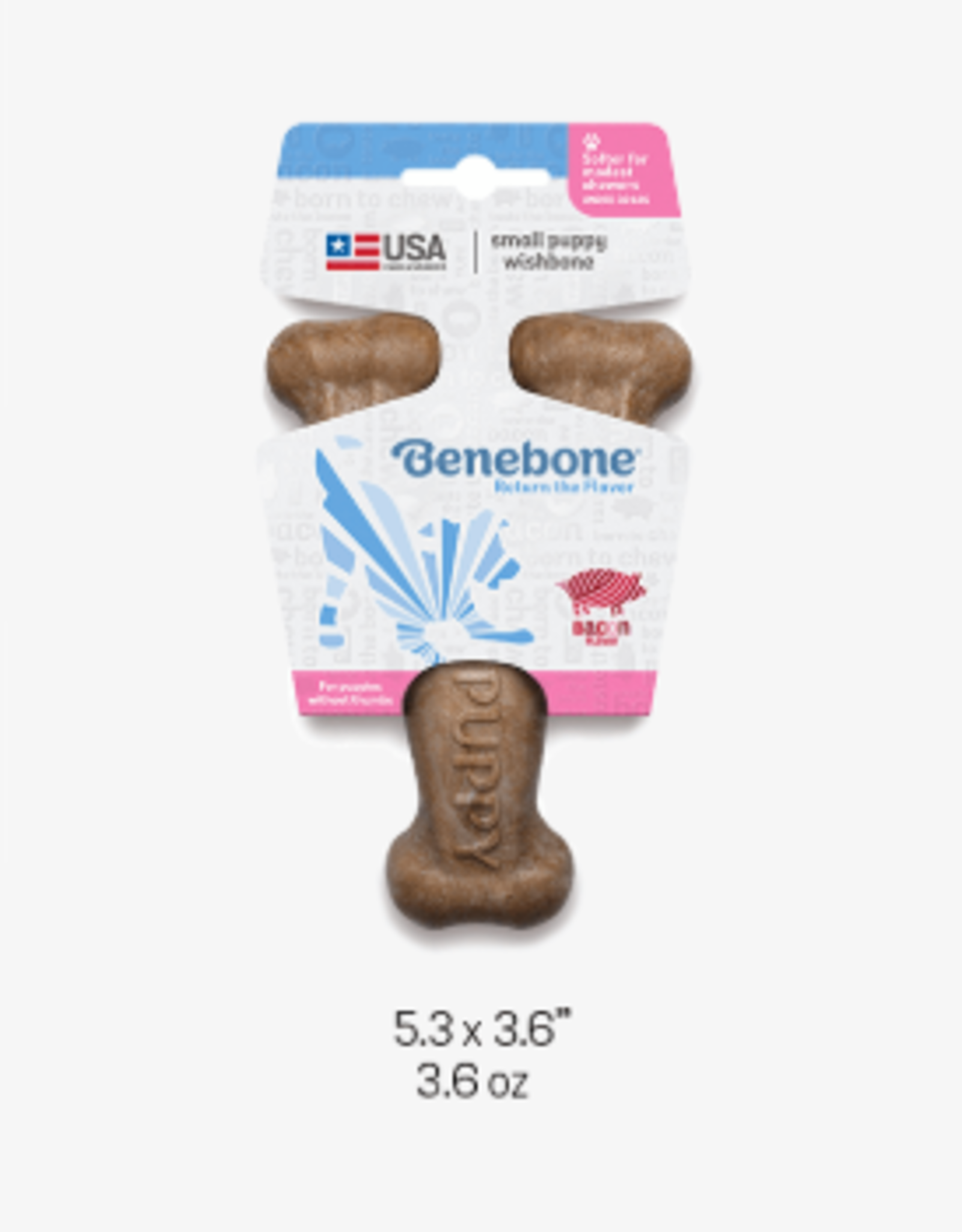 Benebone Benebone Puppy Wishbone Bacon Small