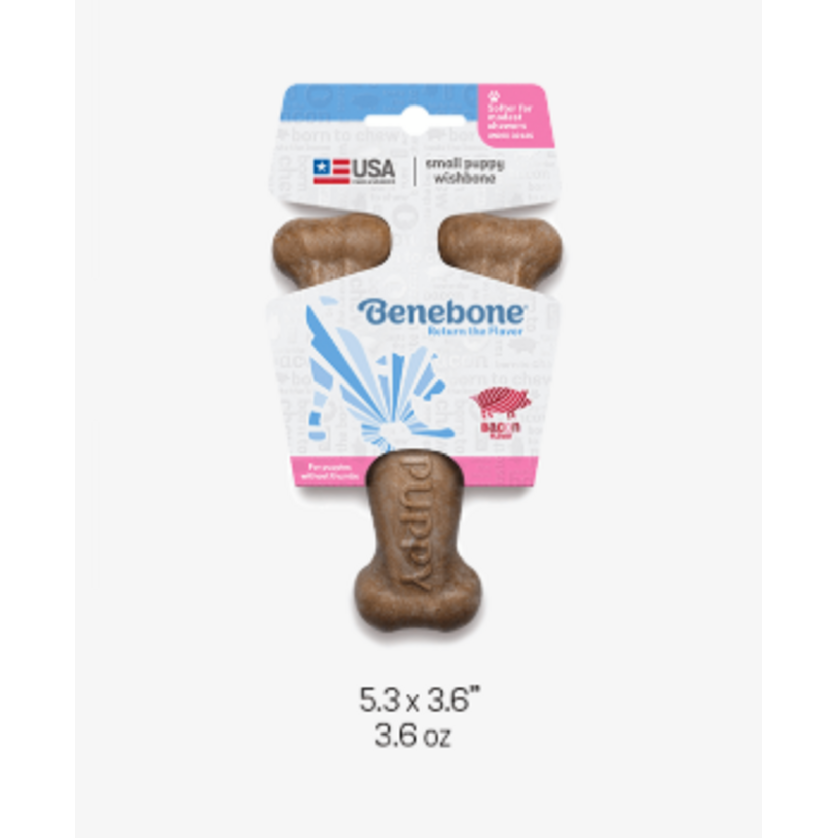 Benebone Benebone Puppy Wishbone Bacon Small
