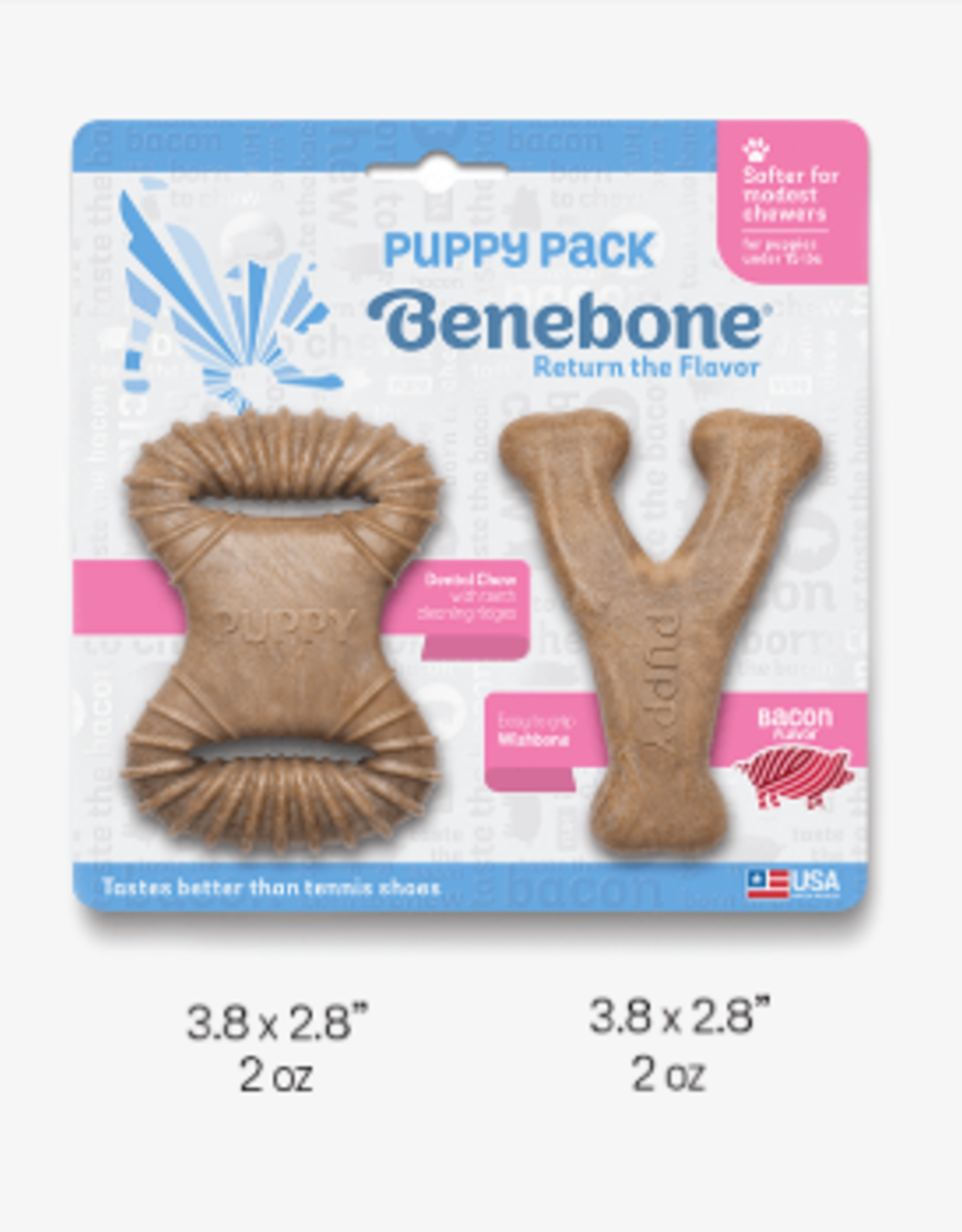 Benebone BENEBONE DENTAL CHEW WISHBONE PUPPY 2 PACK