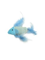 Coastal Pet Products Coastal Turbo Random Fun Cat Toy-Feather Fish - 5.25