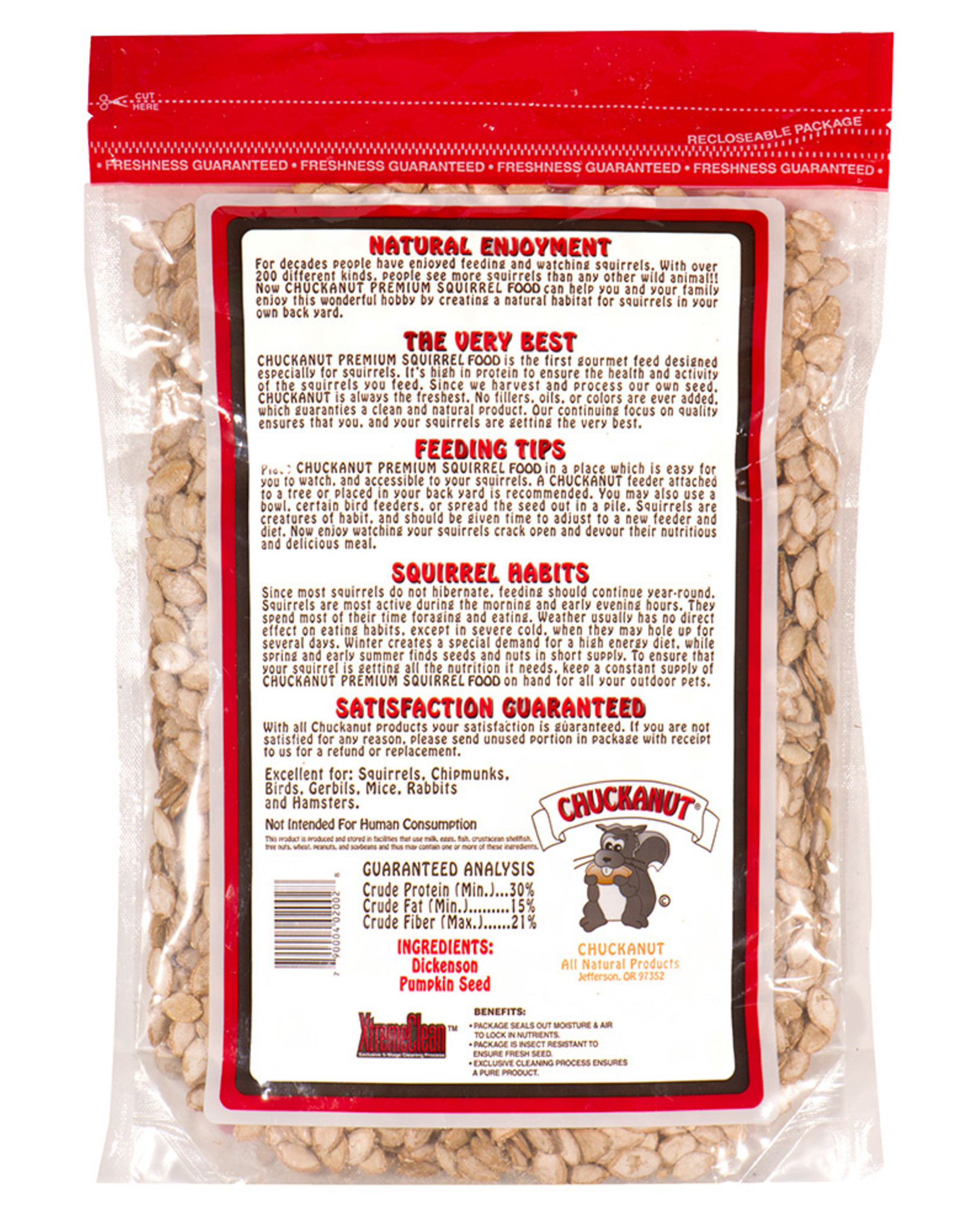 CHUCK-A-NUT Chuckanut Premium Squirrel Diet - 10 lbs