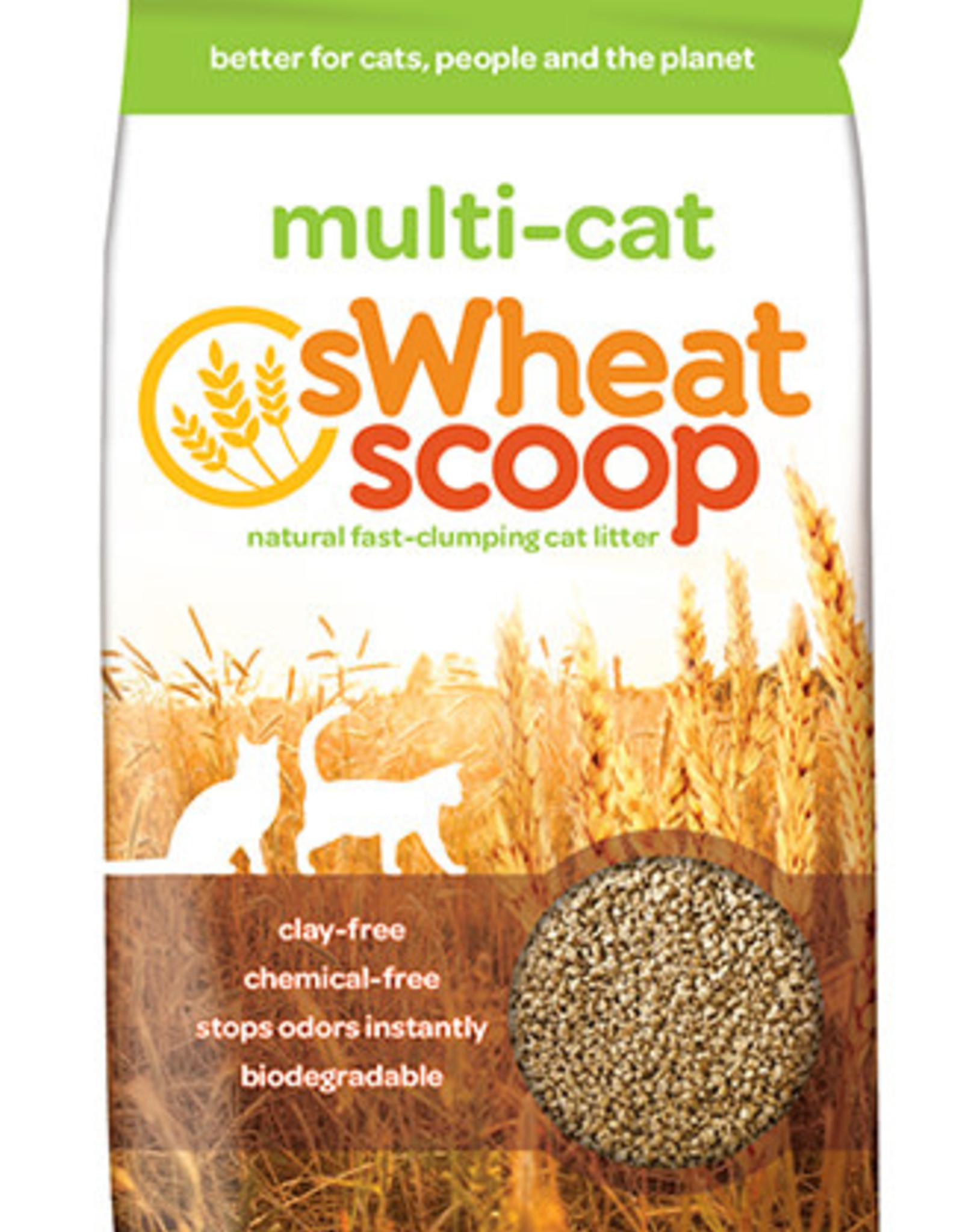 PET CARE SYSTEMS SWHEAT SCOOP MULTI-CAT LITTER 36LBS