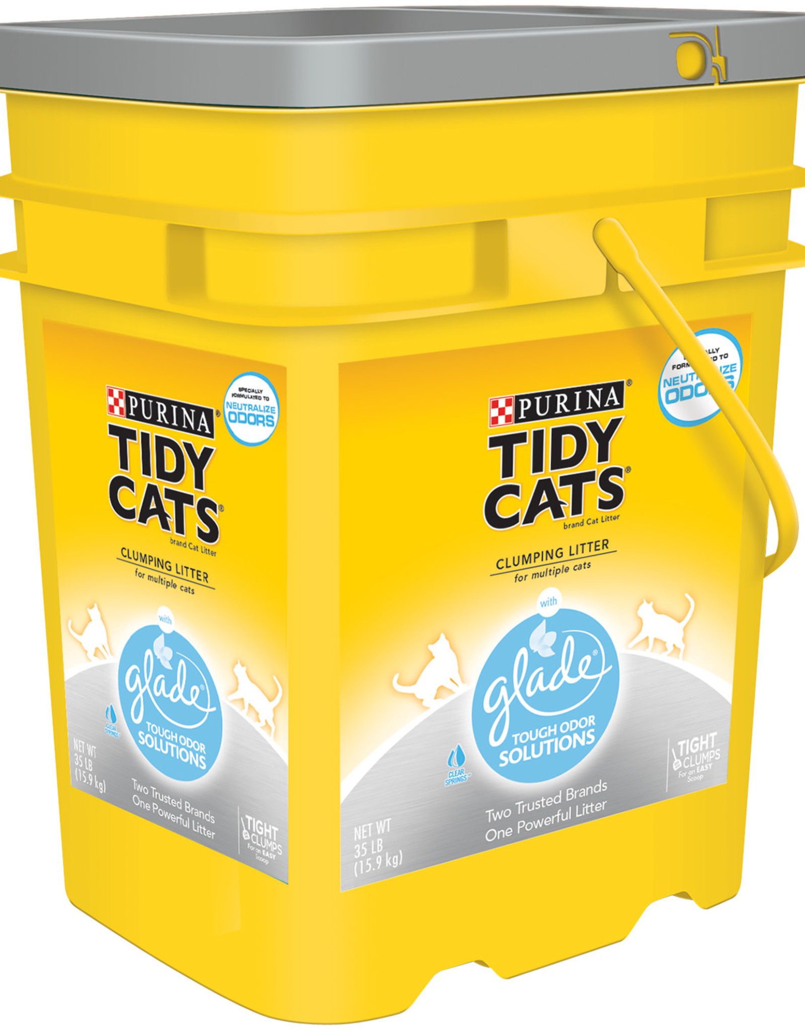 Nestle Purina TIDY CATS LITTER GLADE ODOR CONTROL GRAY PAIL 35LBS