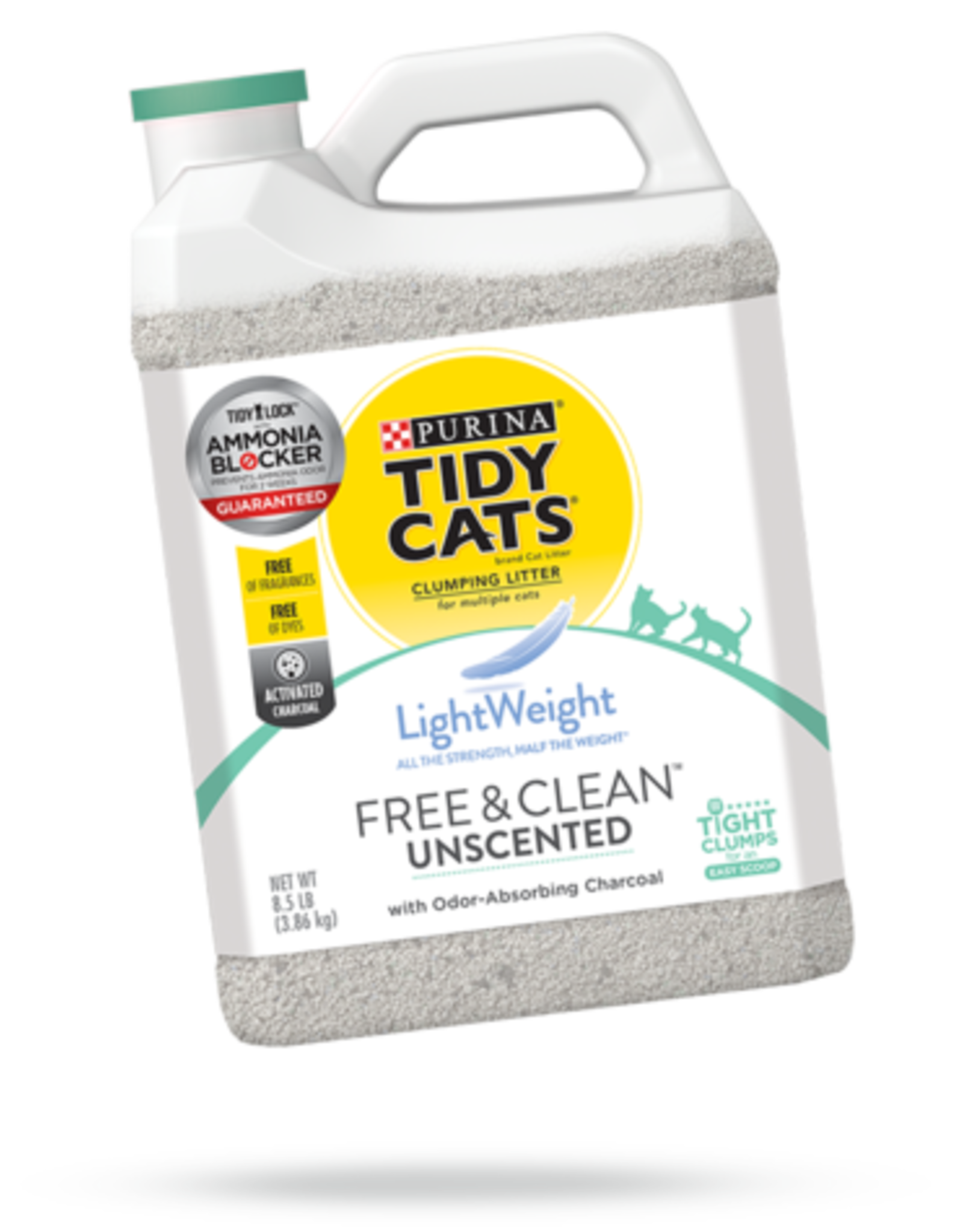 TIDY CATS LITTER FREE & CLEAN UNSCENTED LIGHTWEIGHT 8.5LBS Pickering