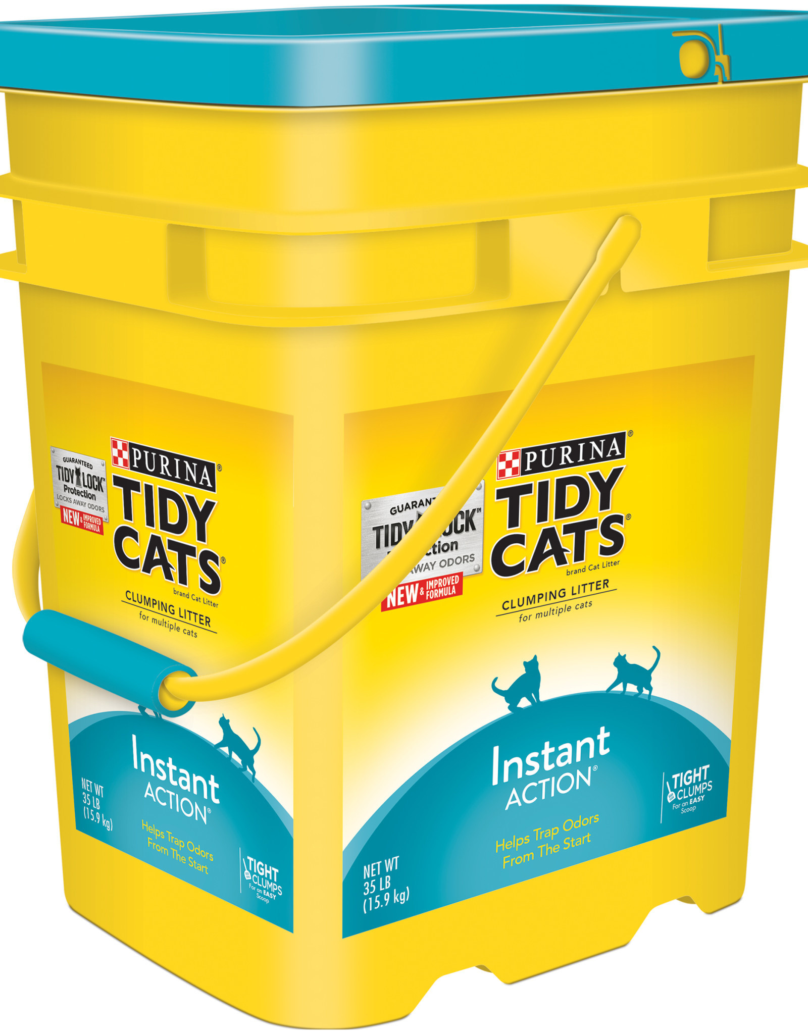 NESTLE PURINA PETCARE TIDY CATS LITTER INSTANT ACTION BLUE PAIL 35LBS