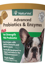 NATURVET NATURVET ADVANCED PROBIOTICS & ENZYME 70CT SOFT CHEWS