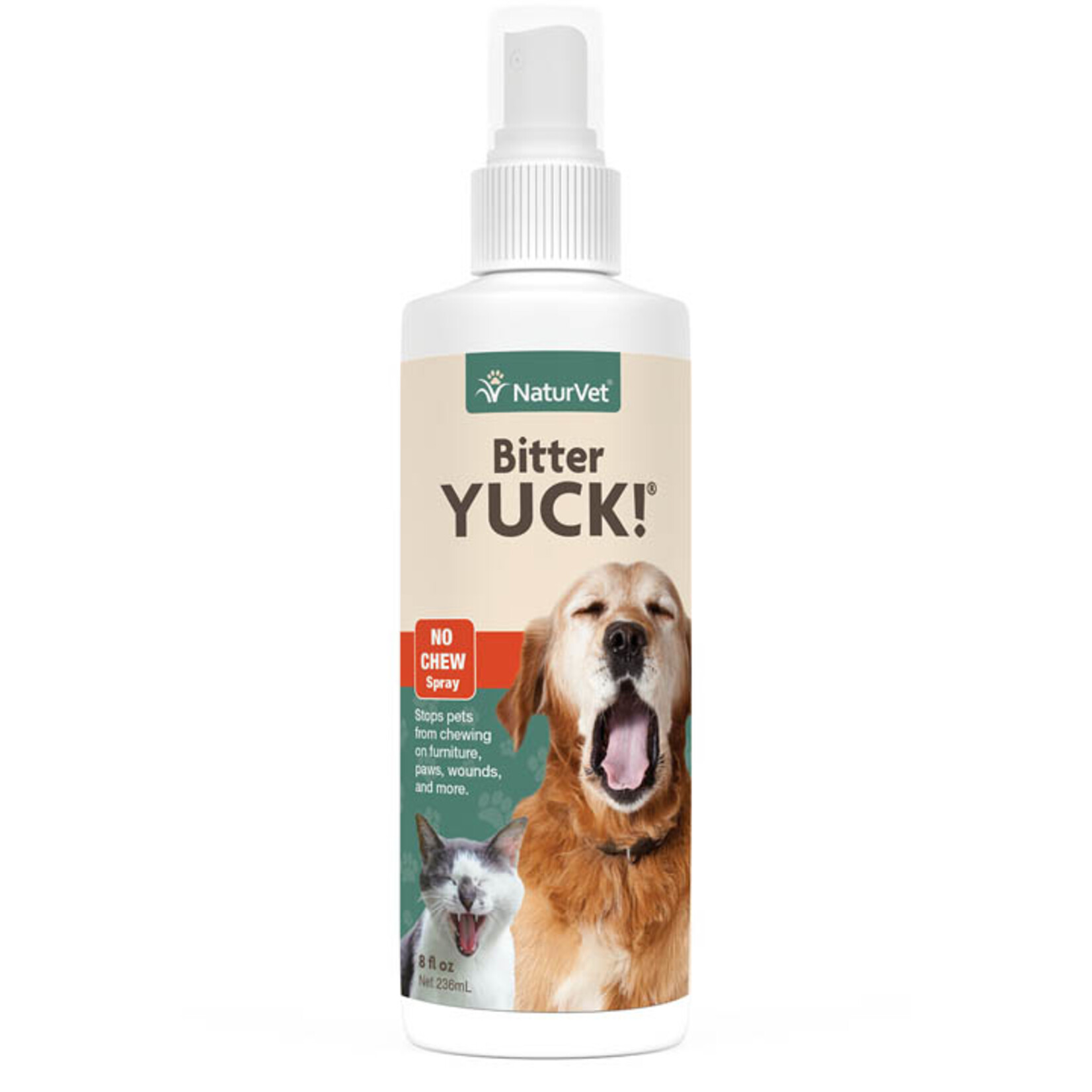 Naturvet NaturVet Bitter Yuck - No Chew Training Aid for Cats & Dogs – 8 oz