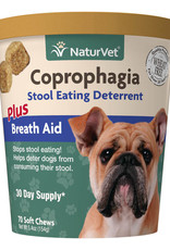 Naturvet NaturVet Coprophagia Stool Eating Deterrent Plus Breath Aid for Dogs - 70 Soft Chews