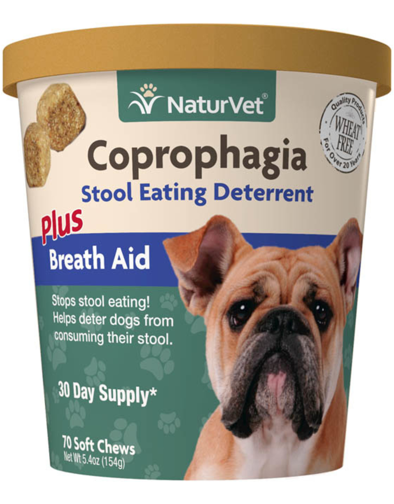 Naturvet NaturVet Coprophagia Stool Eating Deterrent Plus Breath Aid for Dogs - 70 Soft Chews