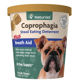 Naturvet NaturVet Coprophagia Stool Eating Deterrent Plus Breath Aid for Dogs - 70 Soft Chews