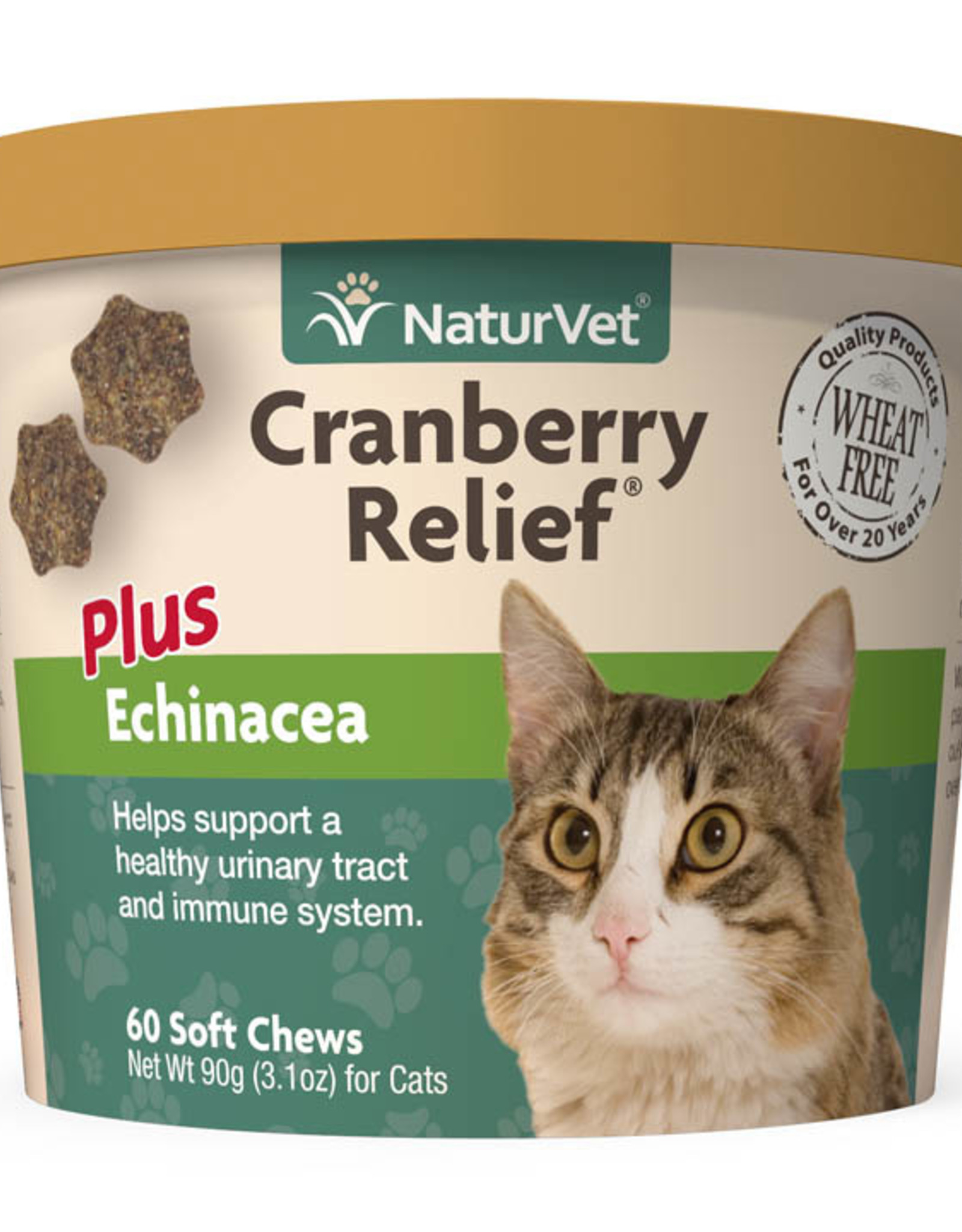 Naturvet NaturVet Cranberry Relief Plus Echinacea for Cats - 60 Soft Chews