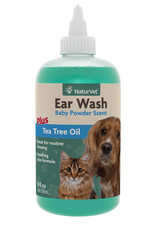 Naturvet Ear Wash with Tea Tree Oil for Pets, 8 FZ