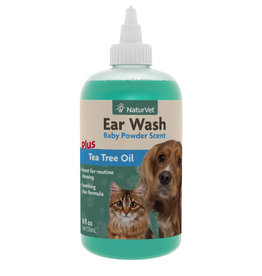Naturvet Ear Wash with Tea Tree Oil for Pets, 8 FZ