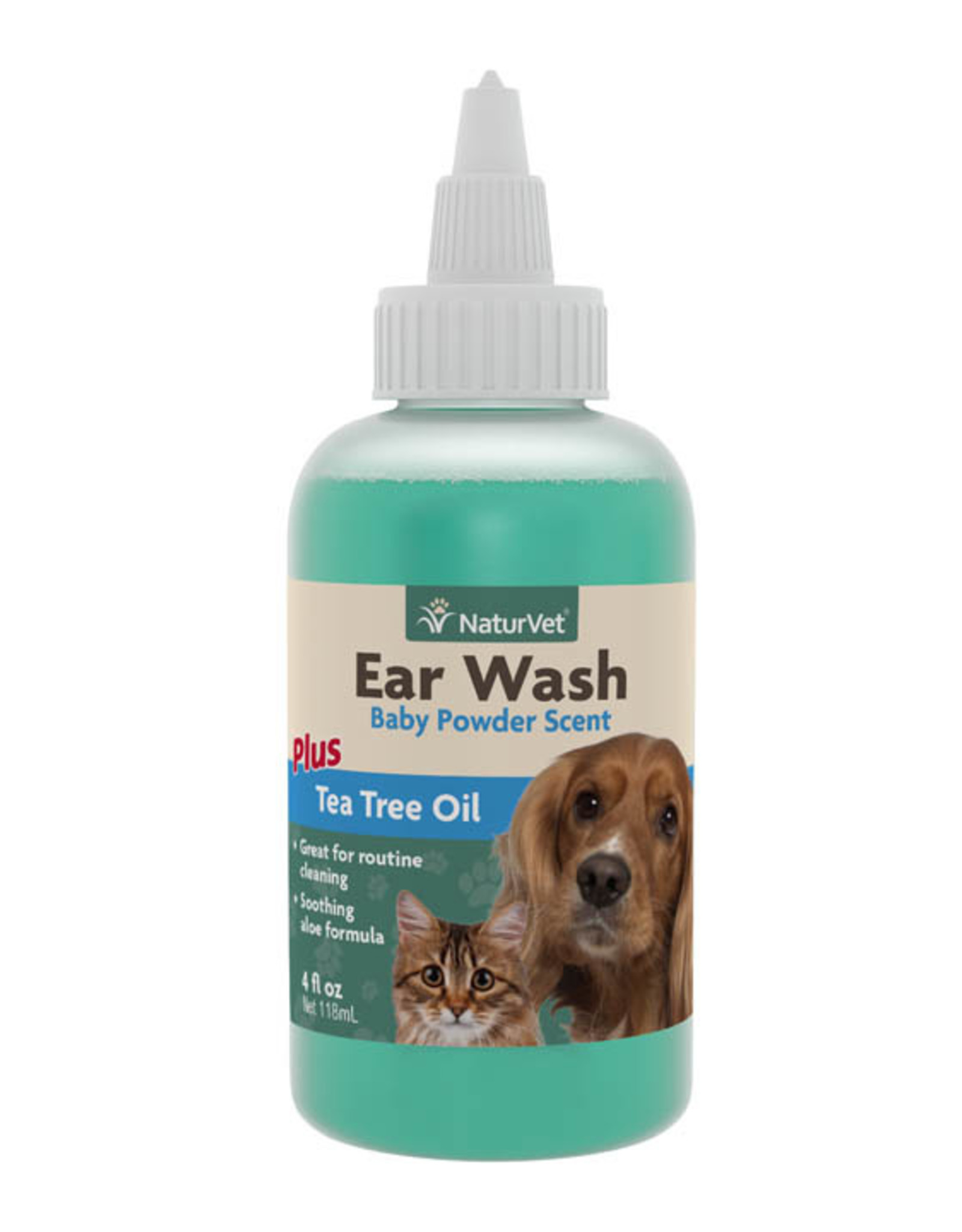 Naturvet NaturVet Ear Wash w/Tea Tree Oil 4 oz