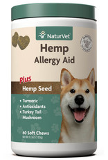 Naturvet NaturVet Hemp Allergy Aid Soft Chews for Dogs - Count of 60