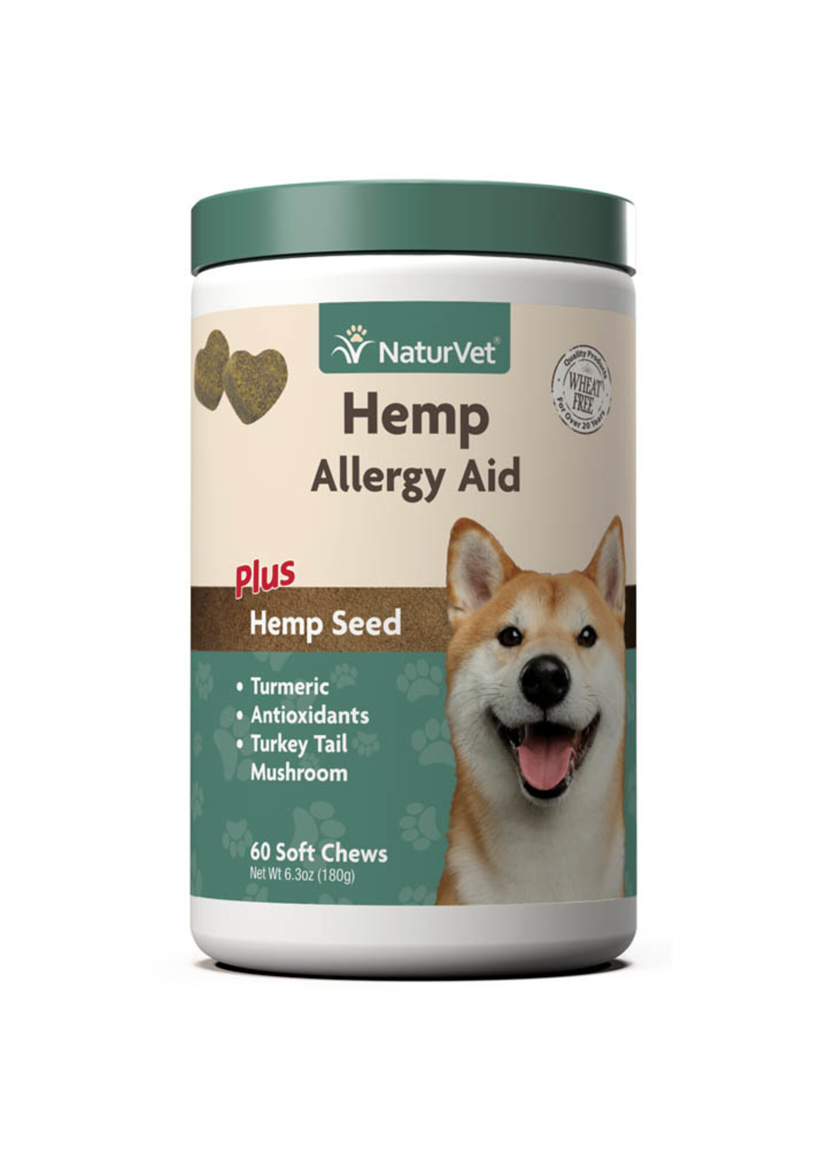Naturvet NaturVet Hemp Allergy Aid Soft Chews for Dogs - Count of 60