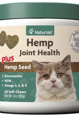 NATURVET NATURVET HEMP JOINT HEALTH CAT 60CT