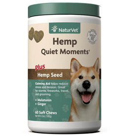 NATURVET NATURVET HEMP QUIET MOMENTS SOFT CHEWS 60CT