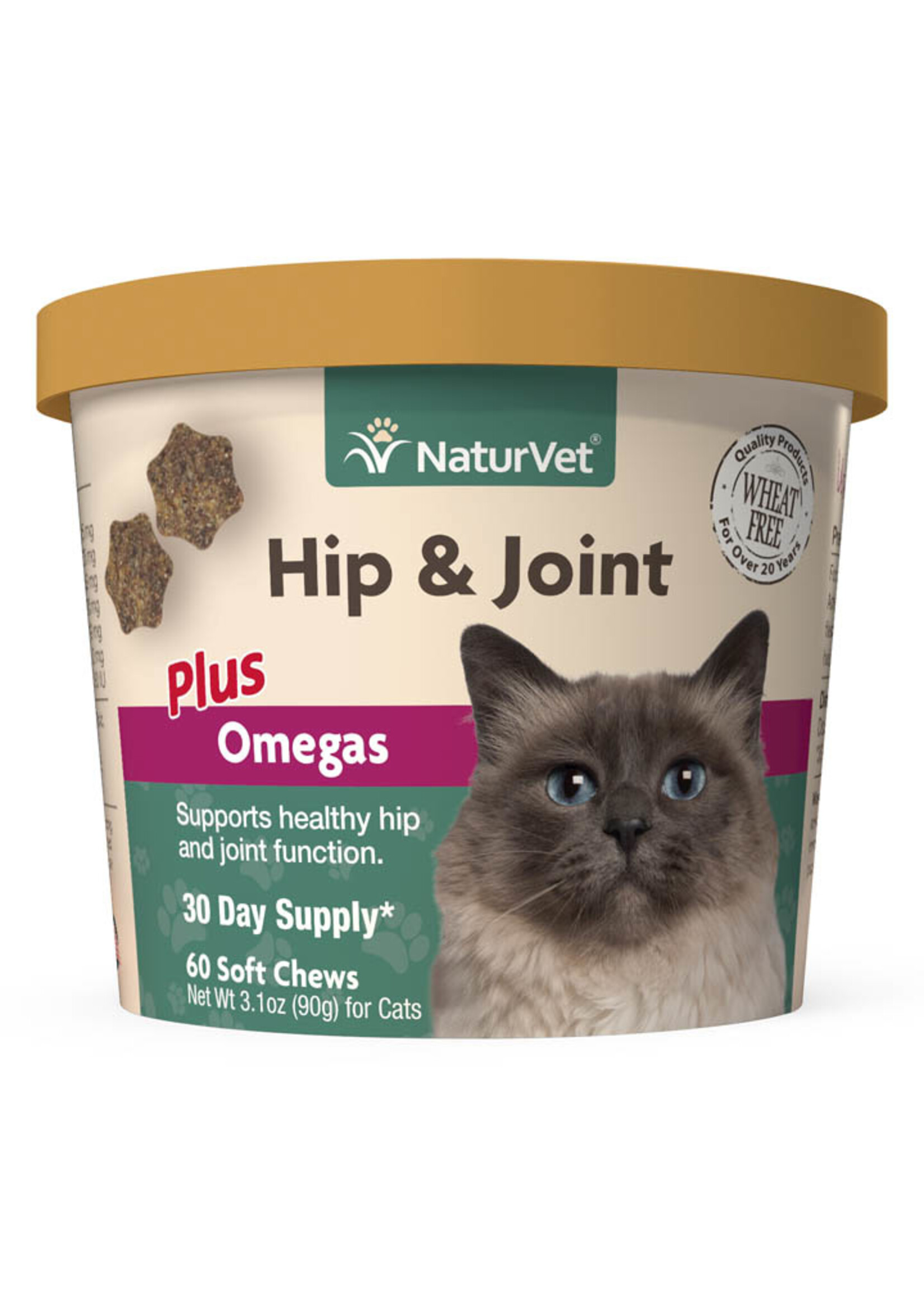 Naturvet NATURVET HIP & JOINT PLUS OMEGA CAT 60CT