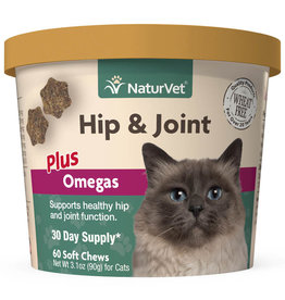 NATURVET NATURVET HIP & JOINT PLUS OMEGA CAT 60CT