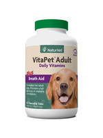 Naturvet NATURVET VITAPET ADULT DAILY VITAMINS PLUS BREATH AID 60CT