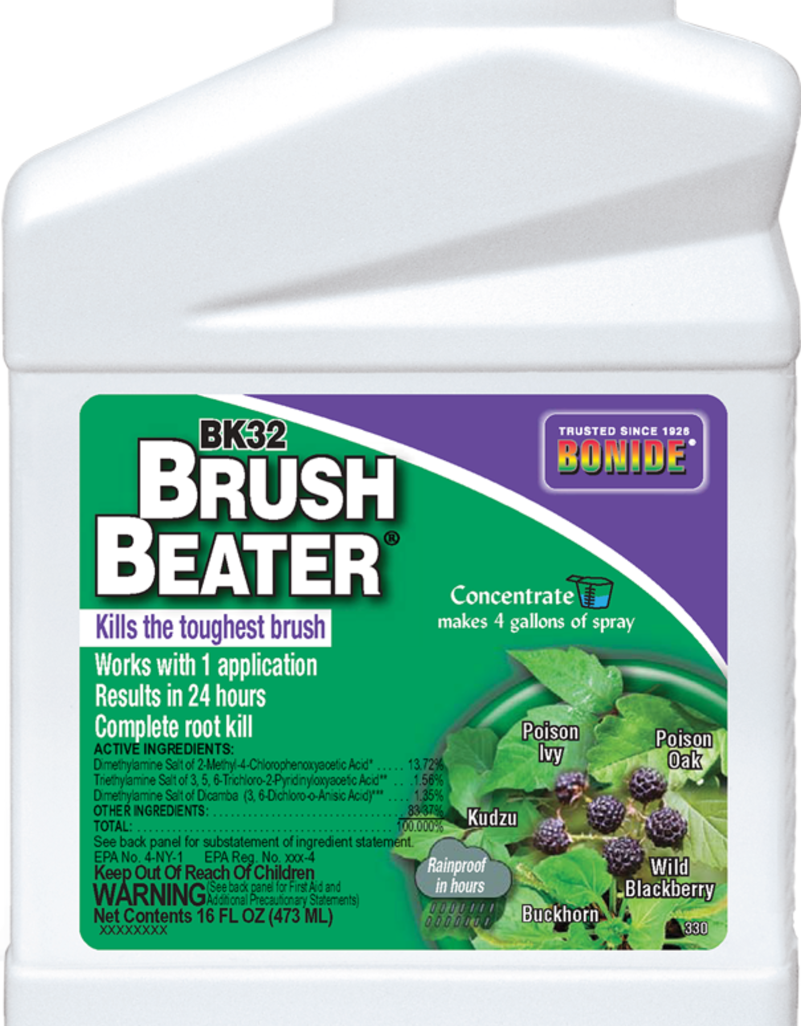 BONIDE BRUSH KILLER SUPER BK32 CONC PT 16OZ