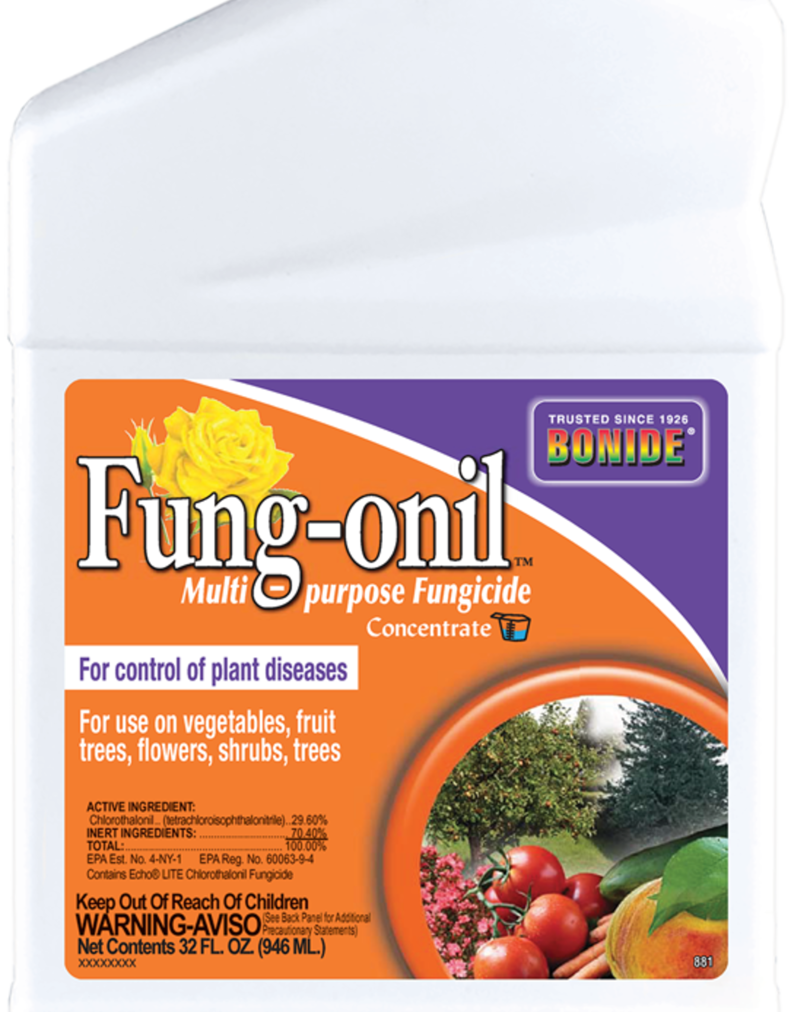 BONIDE FUNG-ONIL MULTI-PURPOSE FUNGICIDE 16OZ